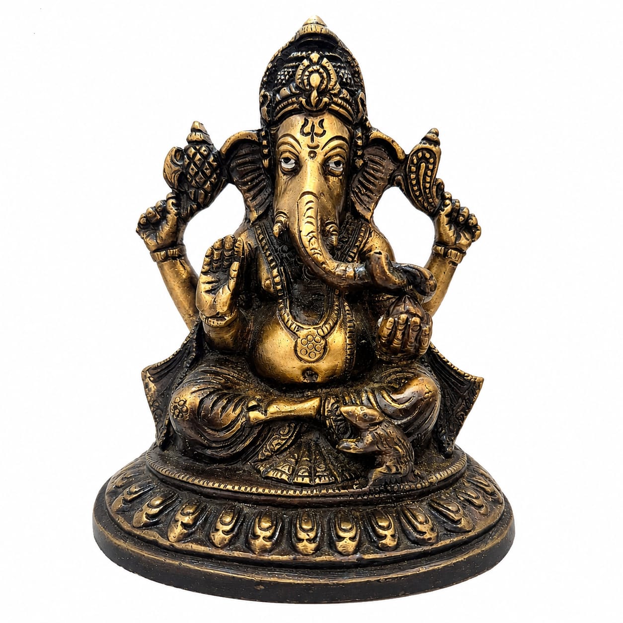 Brass and copper spiritual puja items at Guru Kripa Stores Hyderabad